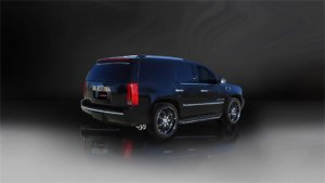 Cadillac Escalade Performance Exhaust - CORSA Performance - Cat Back, Single Side Exit, Sport - Polished - `07-`10